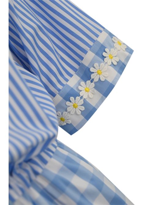 Tuta Margherite in cotone Azzurro FRONT STREET | 3405921